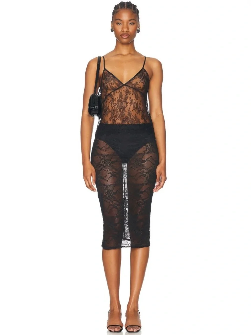 Kiki de Montparnasse Treize Lace Slip skirt Sz M